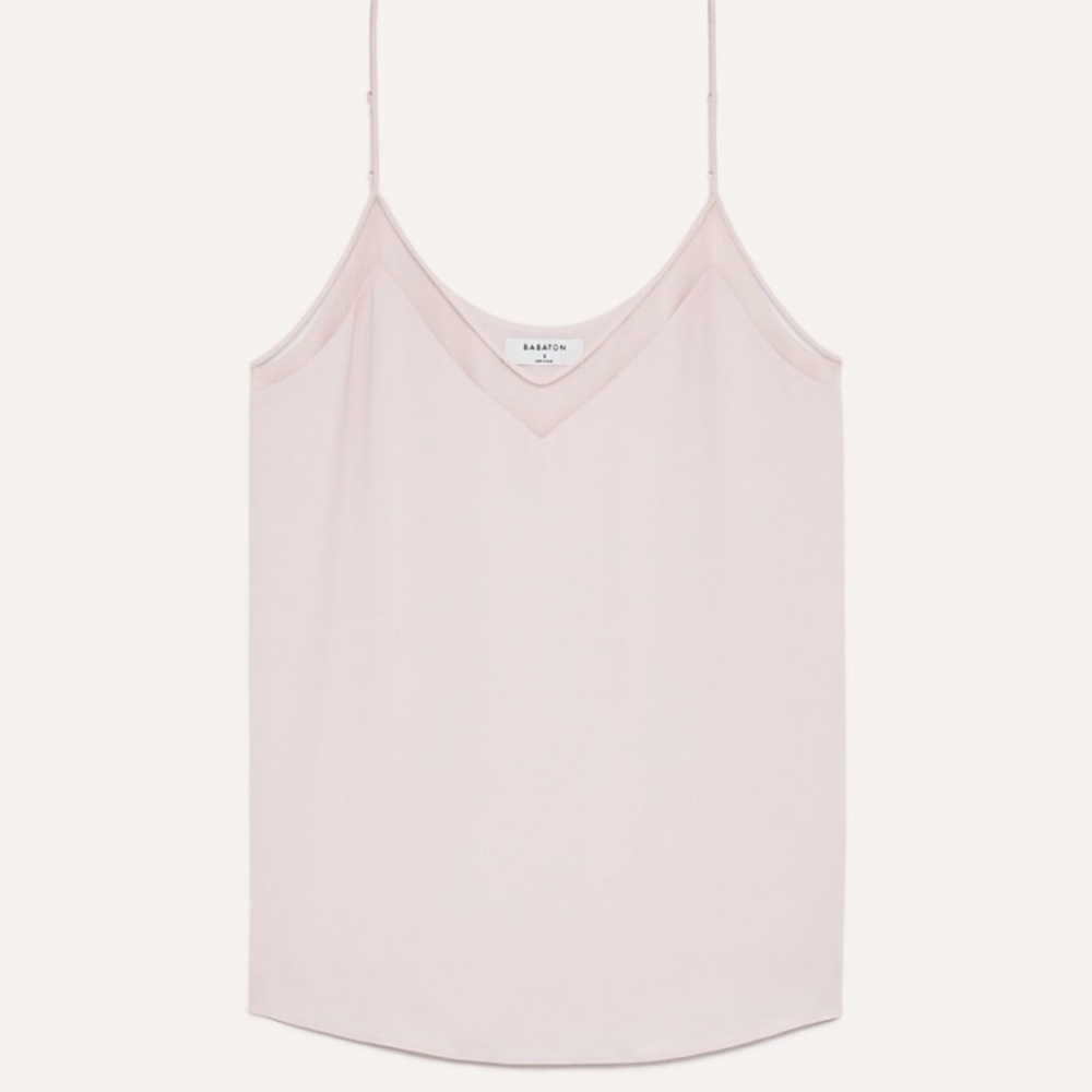 Aritzia Babaton “galan” mesh detail top.